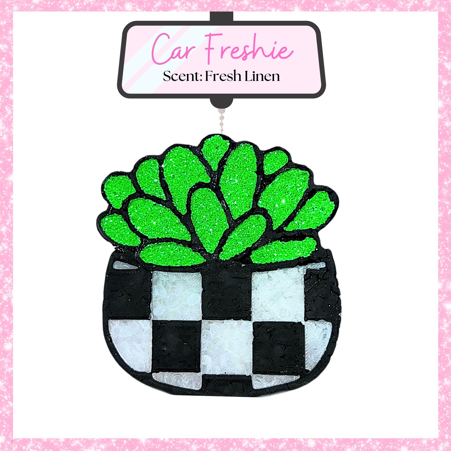 Checkered Succulent Freshie