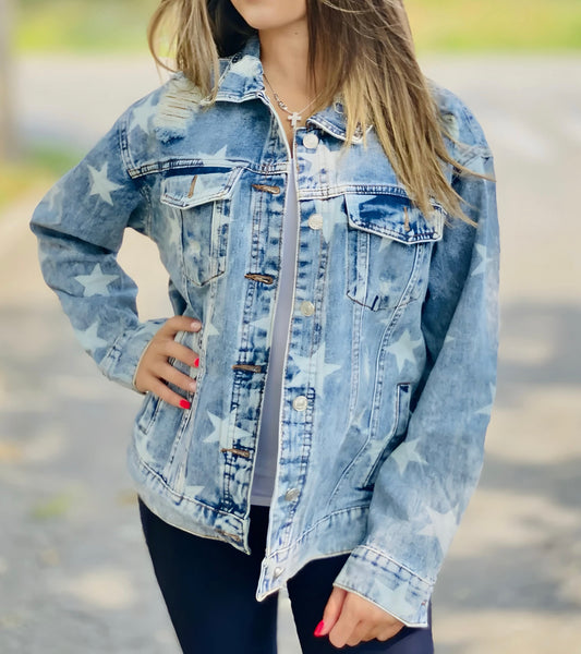 Star Struck Vintage Denim Jacket