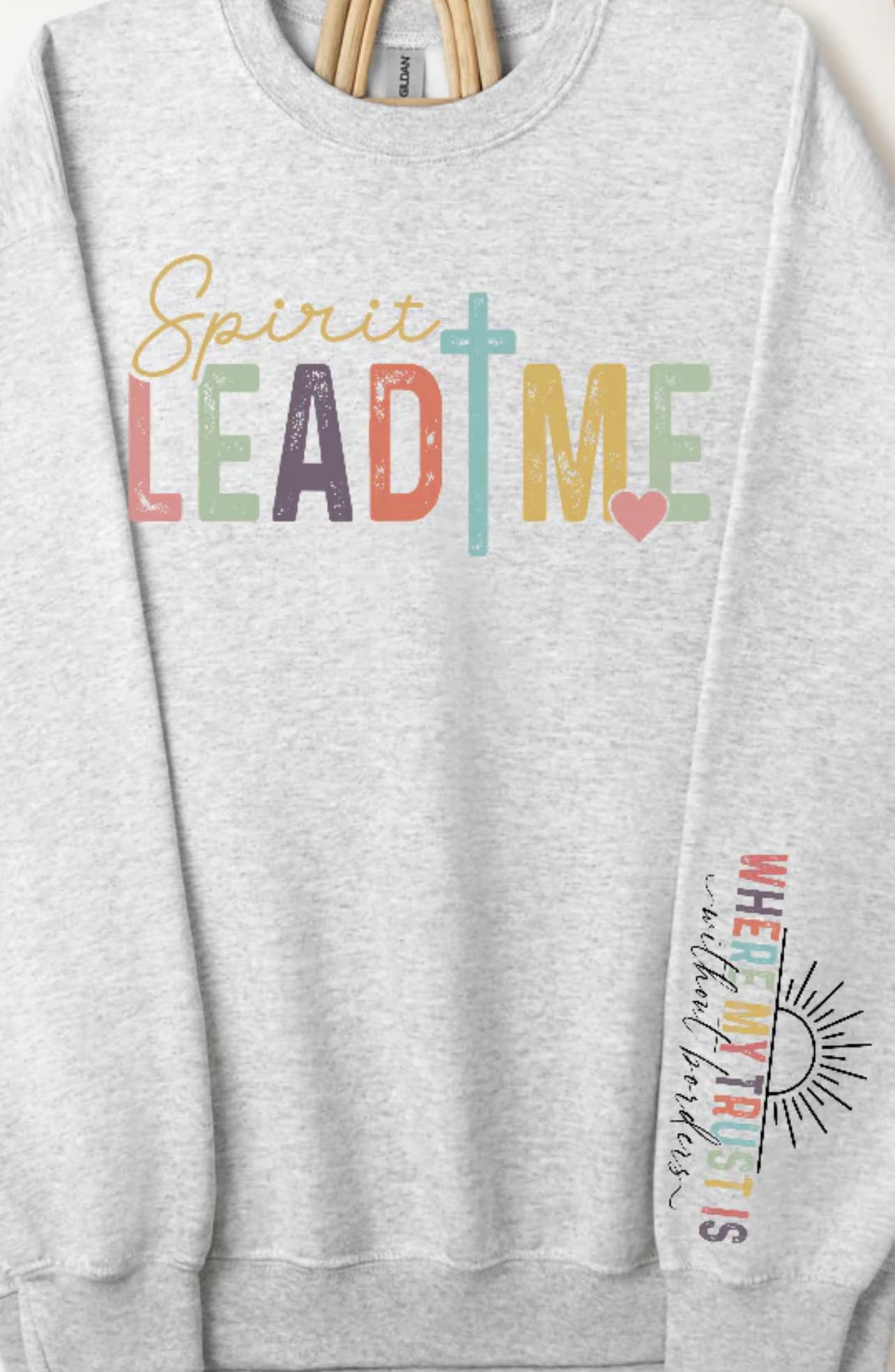 ''Spirit Lead Me" Crewneck - Grey