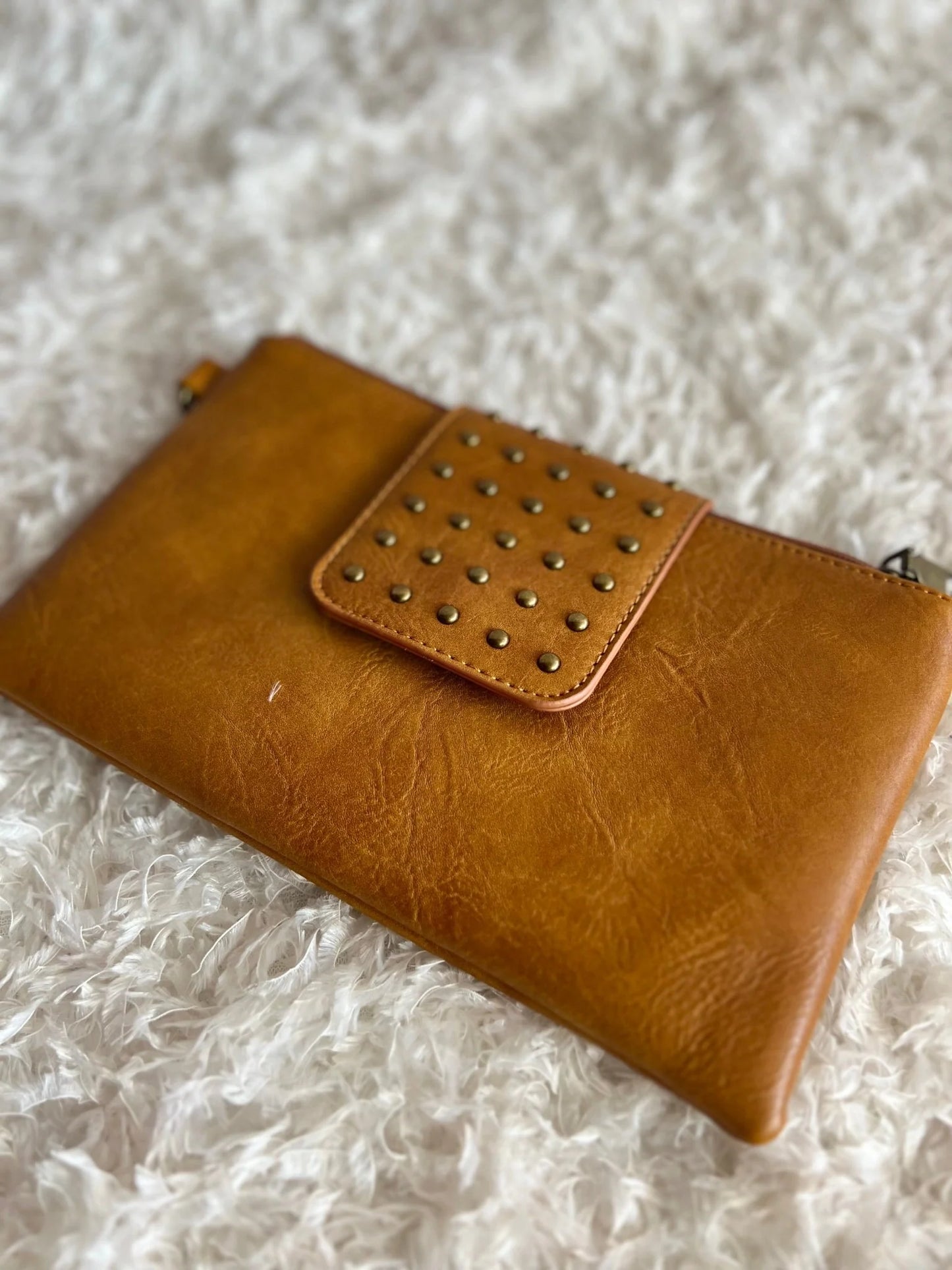 Studded Clutch Wristlet/Purse